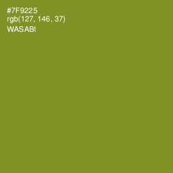 #7F9225 - Wasabi Color Image