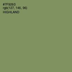#7F9260 - Highland Color Image