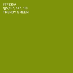 #7F930A - Trendy Green Color Image