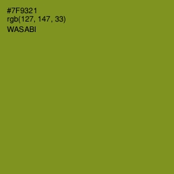 #7F9321 - Wasabi Color Image