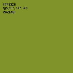 #7F9328 - Wasabi Color Image