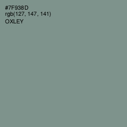 #7F938D - Oxley Color Image