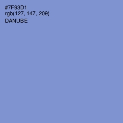 #7F93D1 - Danube Color Image