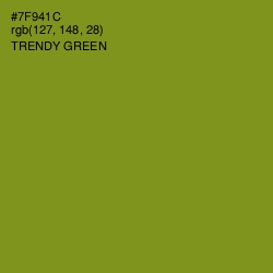 #7F941C - Trendy Green Color Image