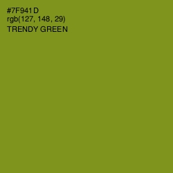 #7F941D - Trendy Green Color Image