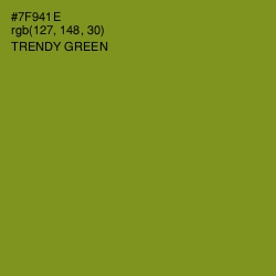 #7F941E - Trendy Green Color Image