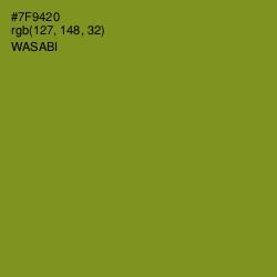 #7F9420 - Wasabi Color Image