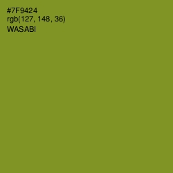 #7F9424 - Wasabi Color Image