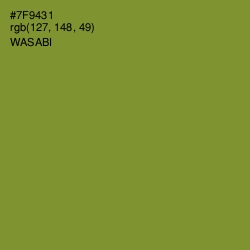 #7F9431 - Wasabi Color Image