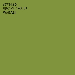 #7F943D - Wasabi Color Image