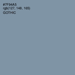 #7F94A5 - Gothic Color Image