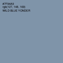 #7F94A9 - Wild Blue Yonder Color Image