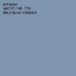 #7F94AD - Wild Blue Yonder Color Image