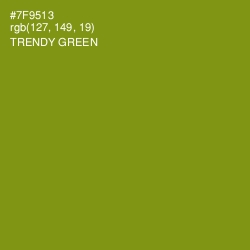#7F9513 - Trendy Green Color Image
