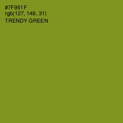 #7F951F - Trendy Green Color Image