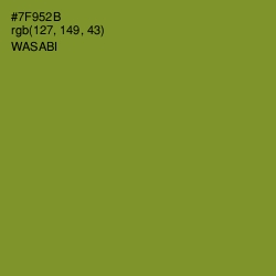 #7F952B - Wasabi Color Image