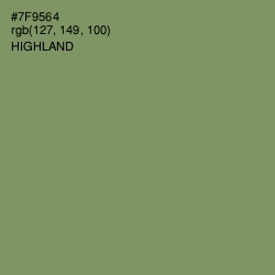 #7F9564 - Highland Color Image
