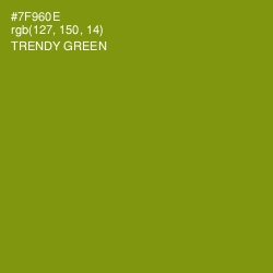 #7F960E - Trendy Green Color Image