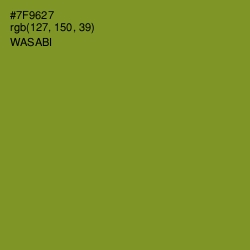 #7F9627 - Wasabi Color Image