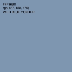 #7F96B0 - Wild Blue Yonder Color Image