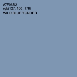 #7F96B2 - Wild Blue Yonder Color Image