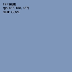 #7F96BB - Ship Cove Color Image