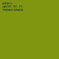 #7F9711 - Trendy Green Color Image