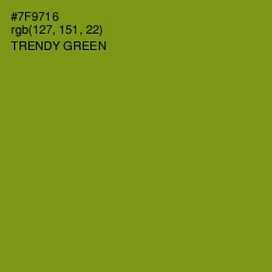 #7F9716 - Trendy Green Color Image