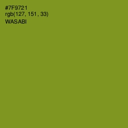 #7F9721 - Wasabi Color Image