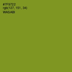 #7F9722 - Wasabi Color Image