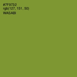 #7F9732 - Wasabi Color Image