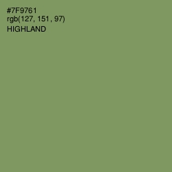#7F9761 - Highland Color Image