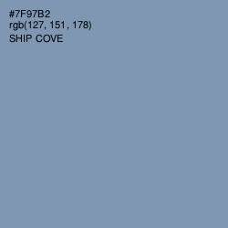 #7F97B2 - Ship Cove Color Image