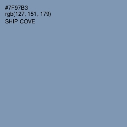 #7F97B3 - Ship Cove Color Image