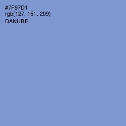 #7F97D1 - Danube Color Image