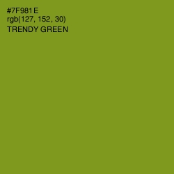 #7F981E - Trendy Green Color Image