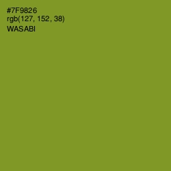 #7F9826 - Wasabi Color Image