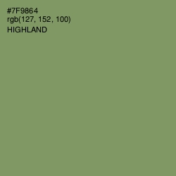 #7F9864 - Highland Color Image