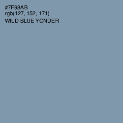 #7F98AB - Wild Blue Yonder Color Image