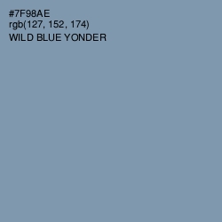 #7F98AE - Wild Blue Yonder Color Image