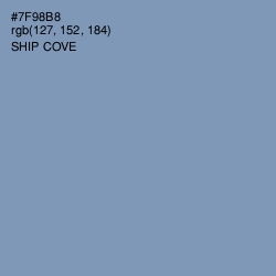 #7F98B8 - Ship Cove Color Image