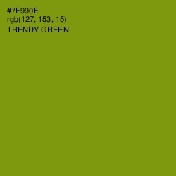 #7F990F - Trendy Green Color Image