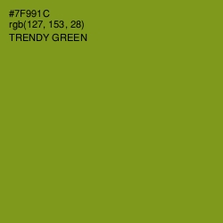 #7F991C - Trendy Green Color Image