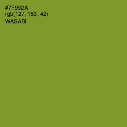 #7F992A - Wasabi Color Image
