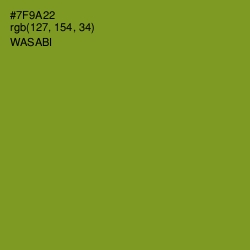 #7F9A22 - Wasabi Color Image