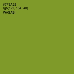 #7F9A28 - Wasabi Color Image