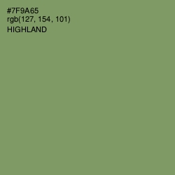 #7F9A65 - Highland Color Image