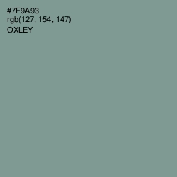 #7F9A93 - Oxley Color Image