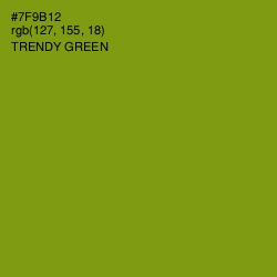 #7F9B12 - Trendy Green Color Image