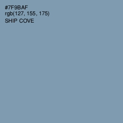 #7F9BAF - Ship Cove Color Image